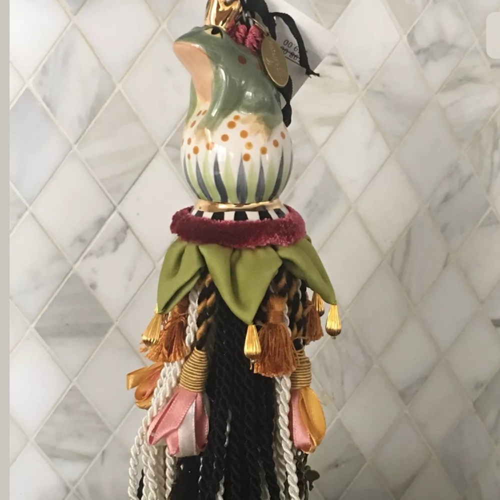 Mackenzie-Childs frog tassel - NWOT